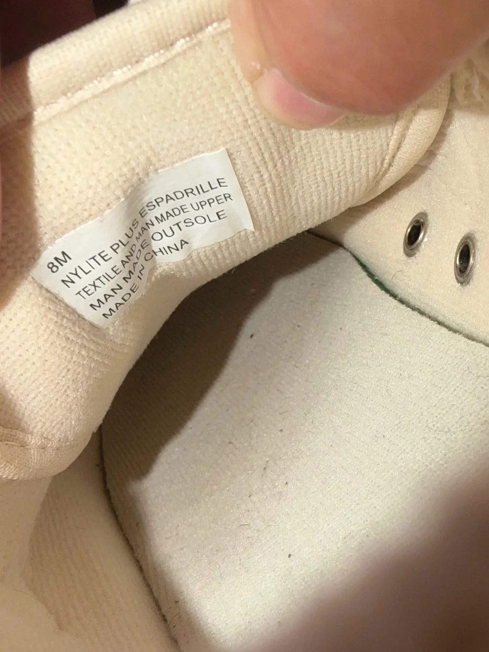 Tretorn Nylite Plus Espadrille Sneakers in Cream with Pink & Blue Accents